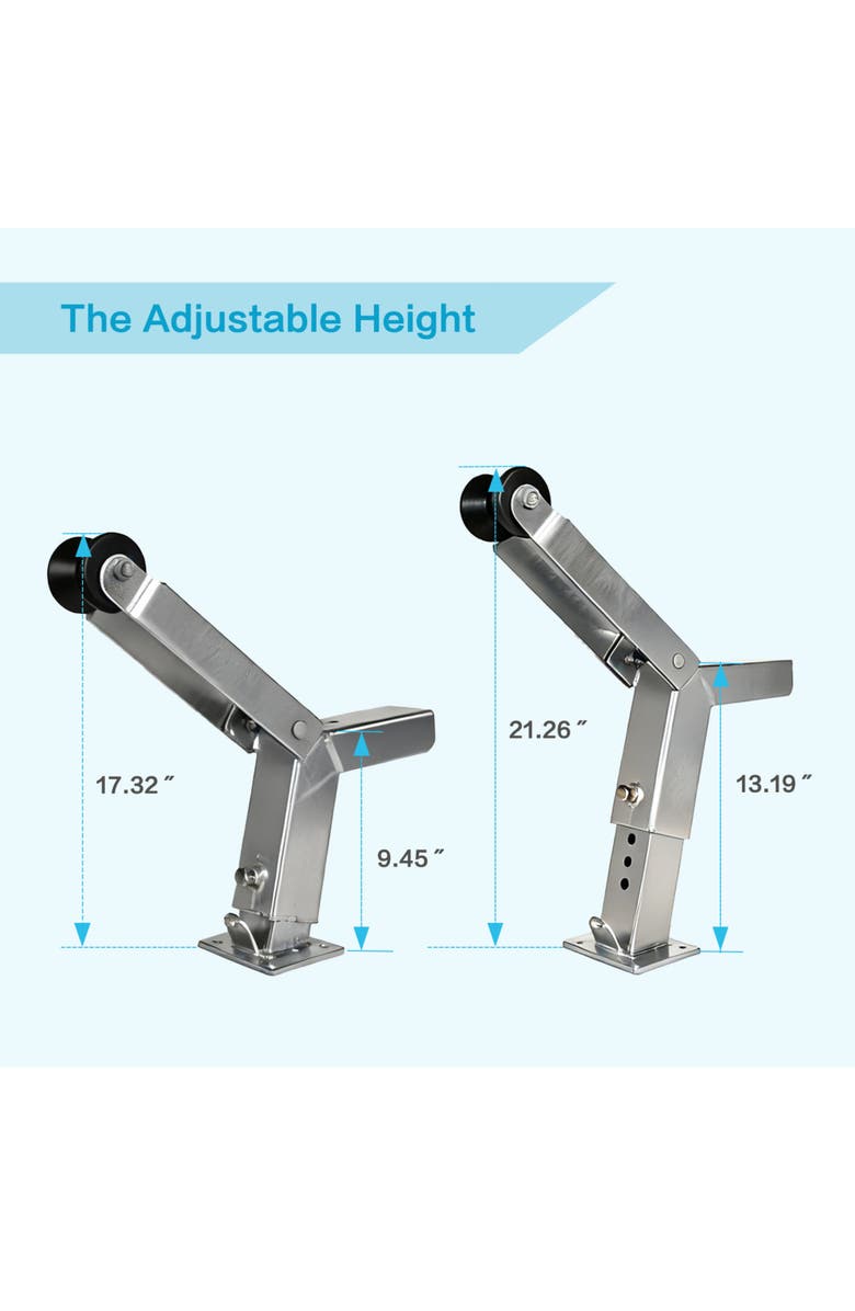 Trimate Boat Trailer Winch Post, Fits 3 to 5 Inch Tongue, 7x 3 Inch Winch Mount, Alternate, color, Silver