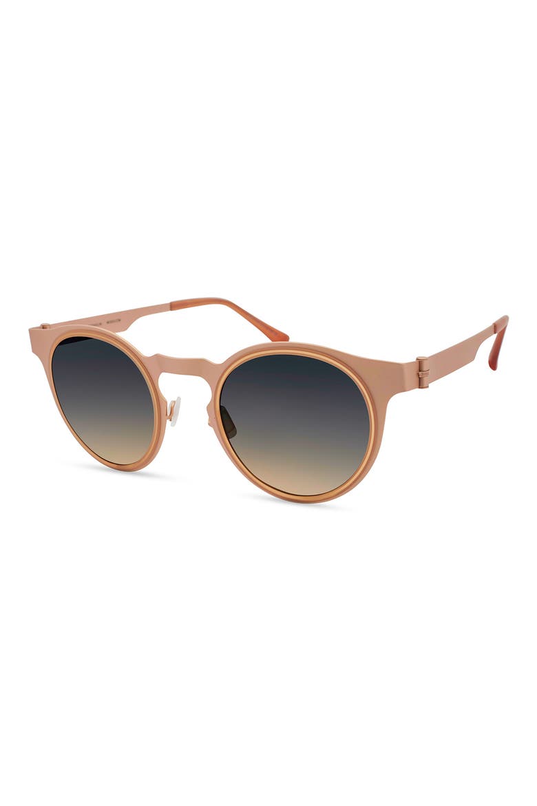 Round Sunglasses, Alternate, color, BEIGE