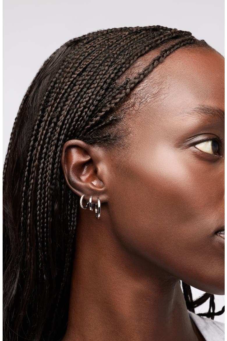 Huggie Hoops - Huggie Hoops Silver, Alternate, color, Silver
