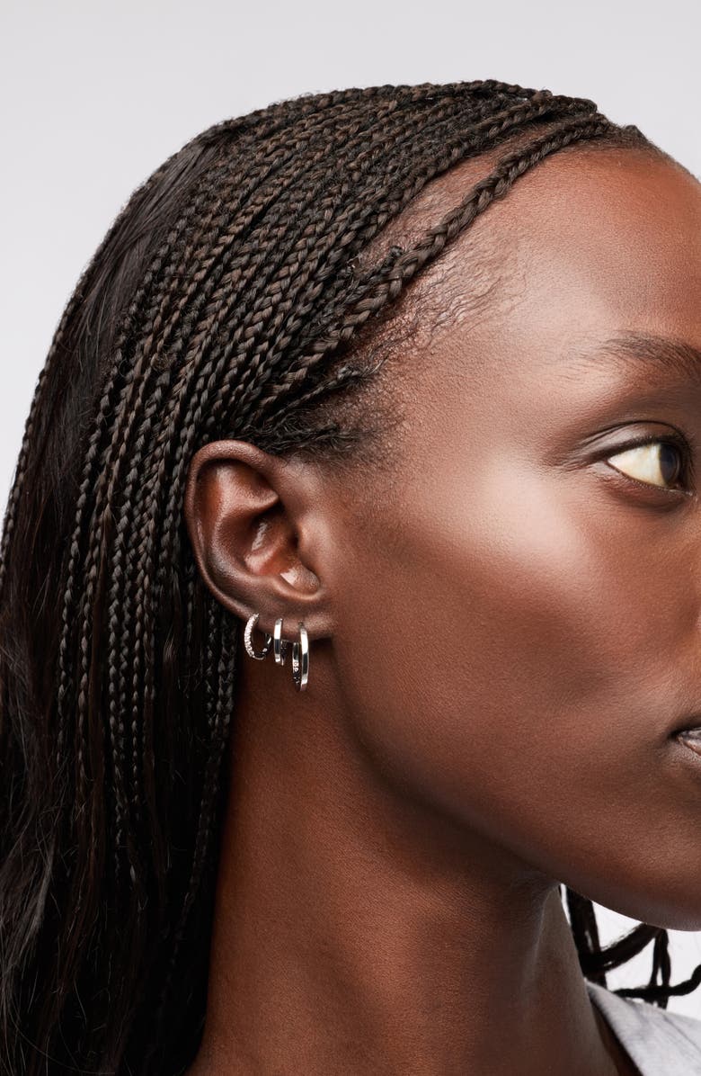 Ana Luisa Huggie Hoops - Huggie Hoops Silver, Alternate, color, Silver