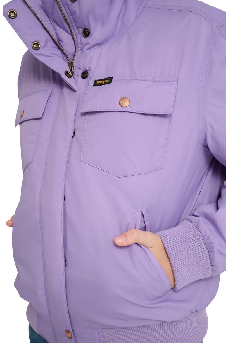 x Stranger Things Erica Bomber Jacket, Alternate, color, LIGHT PURPLE