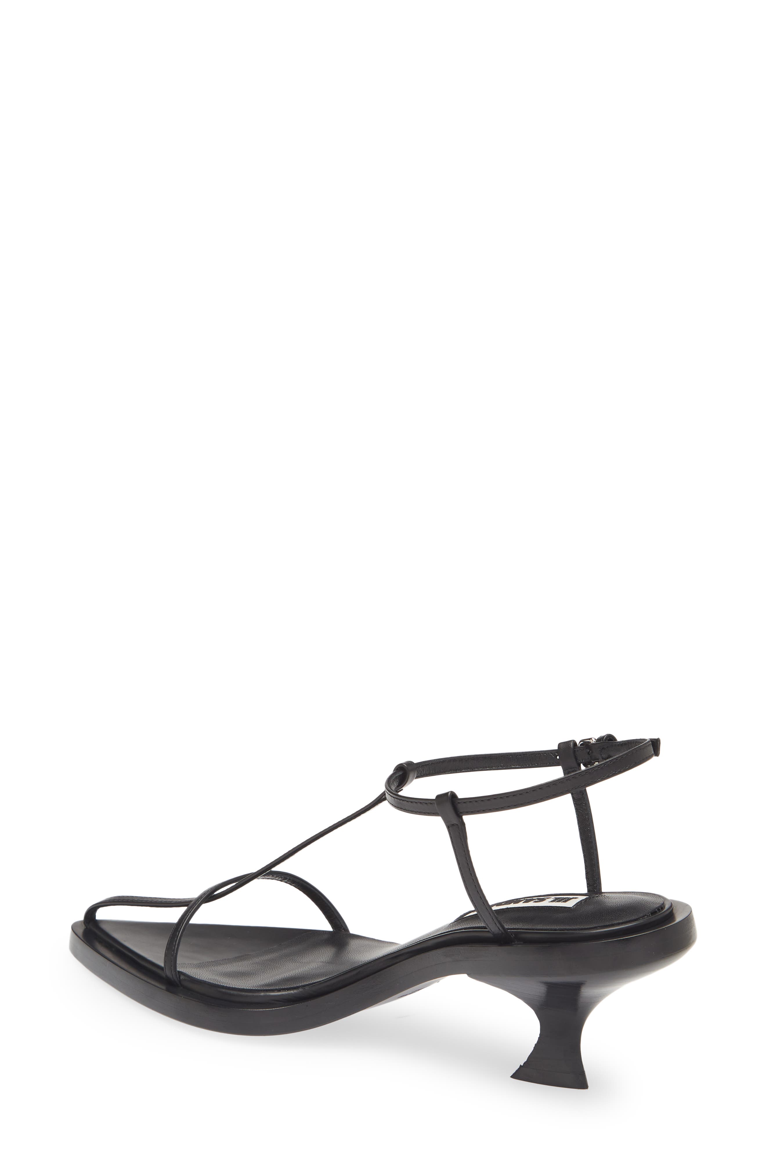 Jil Sander T-Strap Kitten Heel Sandal, Alternate, color, 