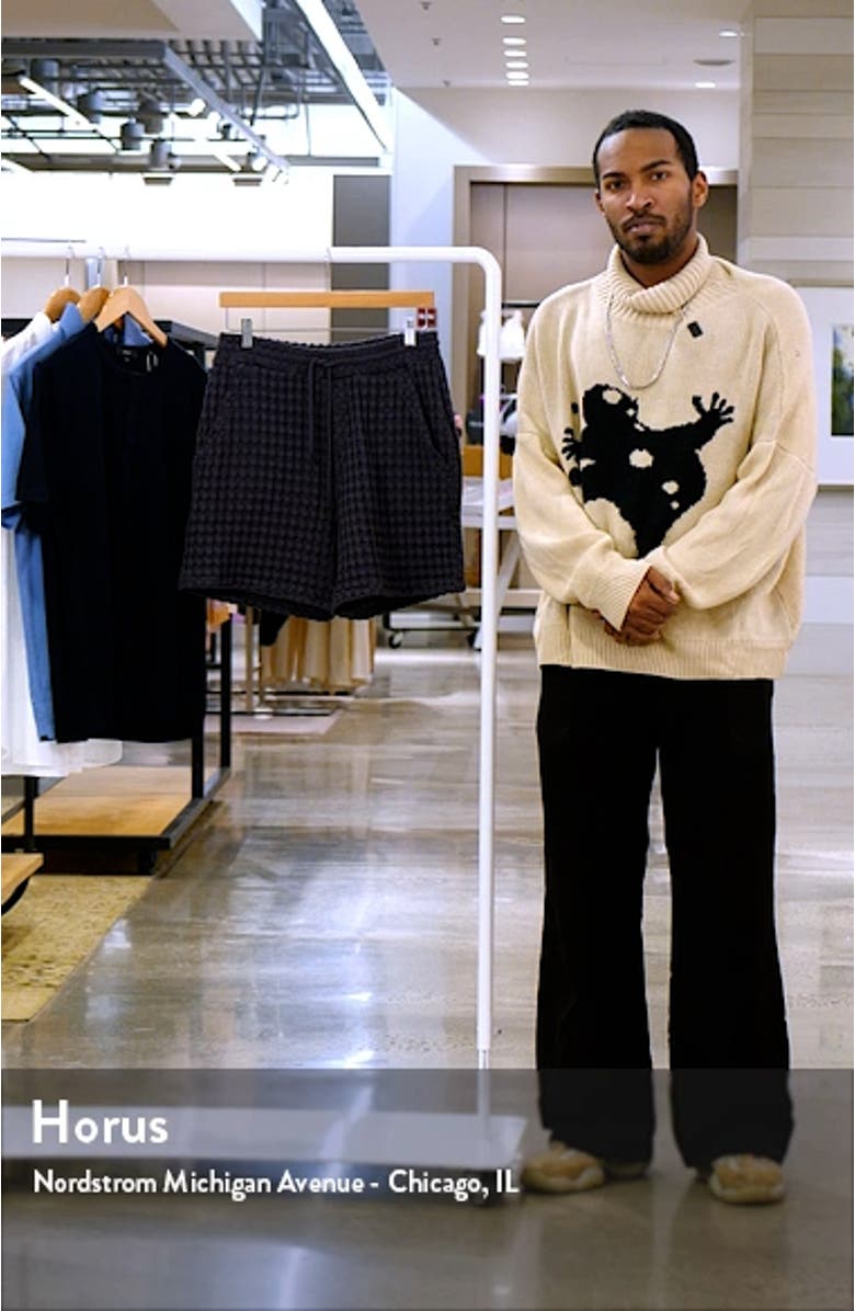 Porto Waffle Knit Drawstring Shorts, sales video thumbnail