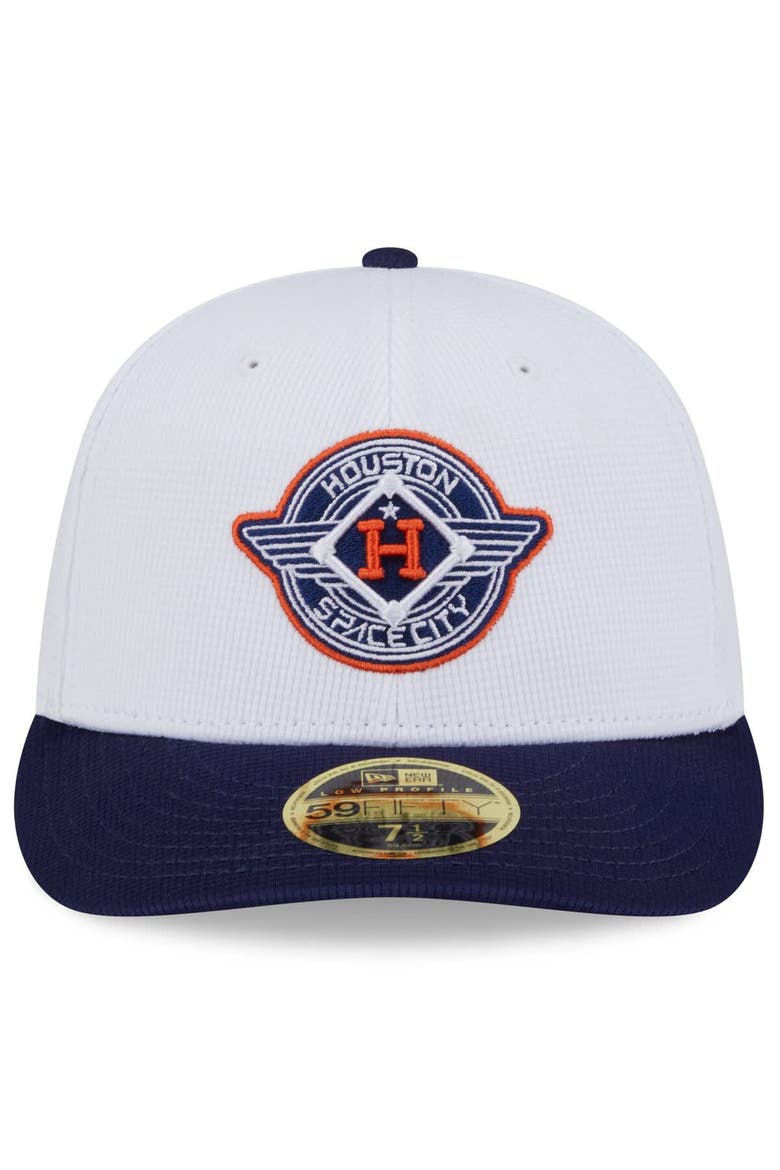 Men's New Era  White/Navy Houston Astros 2025 City Connect Batting Practice Low Profile 59FIFTY Fitted Hat, Alternate, color, White