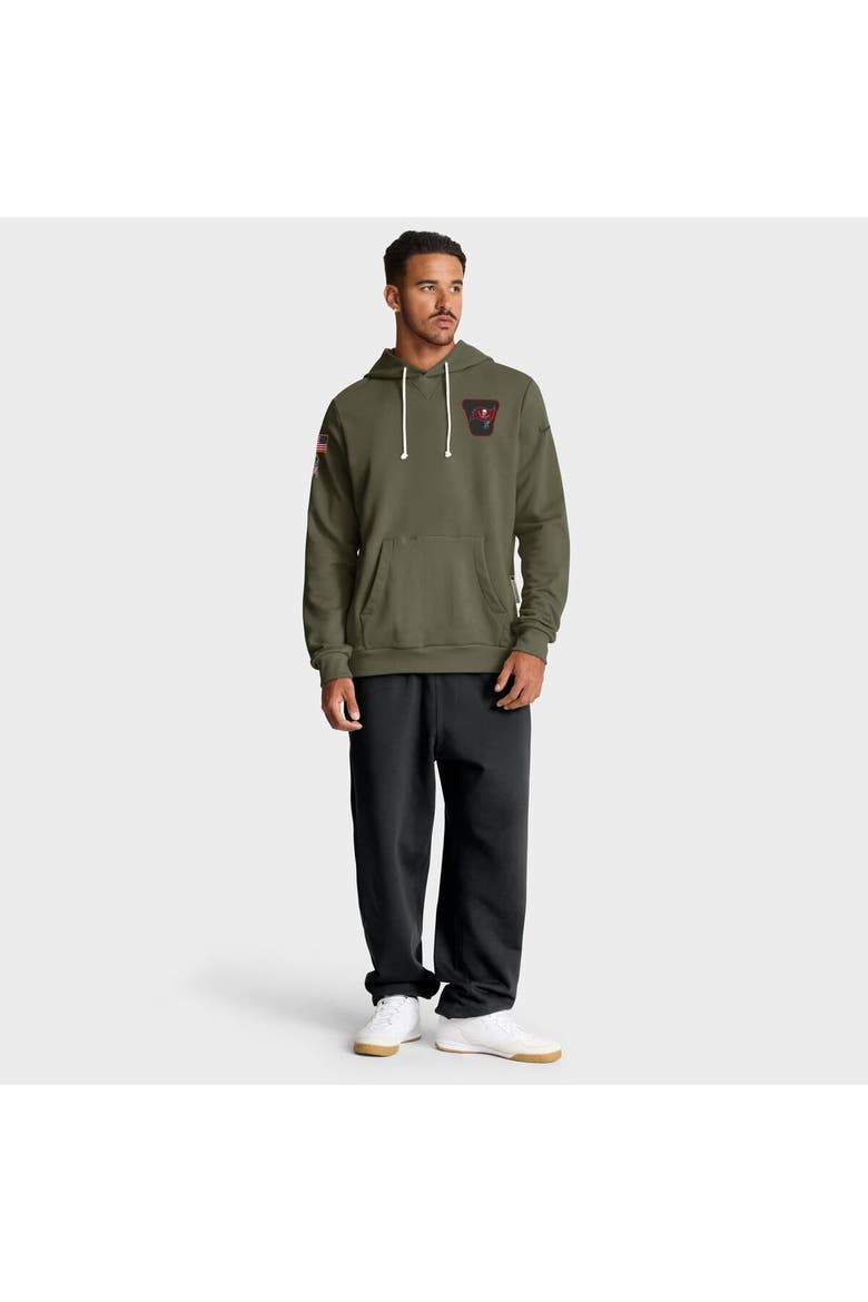 Men's Nike Olive Tampa Bay Buccaneers 2025 Salute to Service Sideline Standard Issue Dri-FIT Hoodie, Alternate, color, Olive