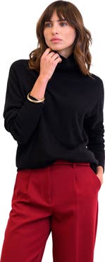 Celtic & Co. Geelong Wool Slouch Turtleneck Sweater