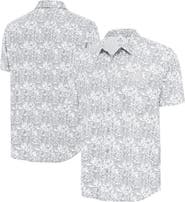 ANTIGUA Men's Antigua Gray Arizona Diamondbacks Resort Button-Up Shirt