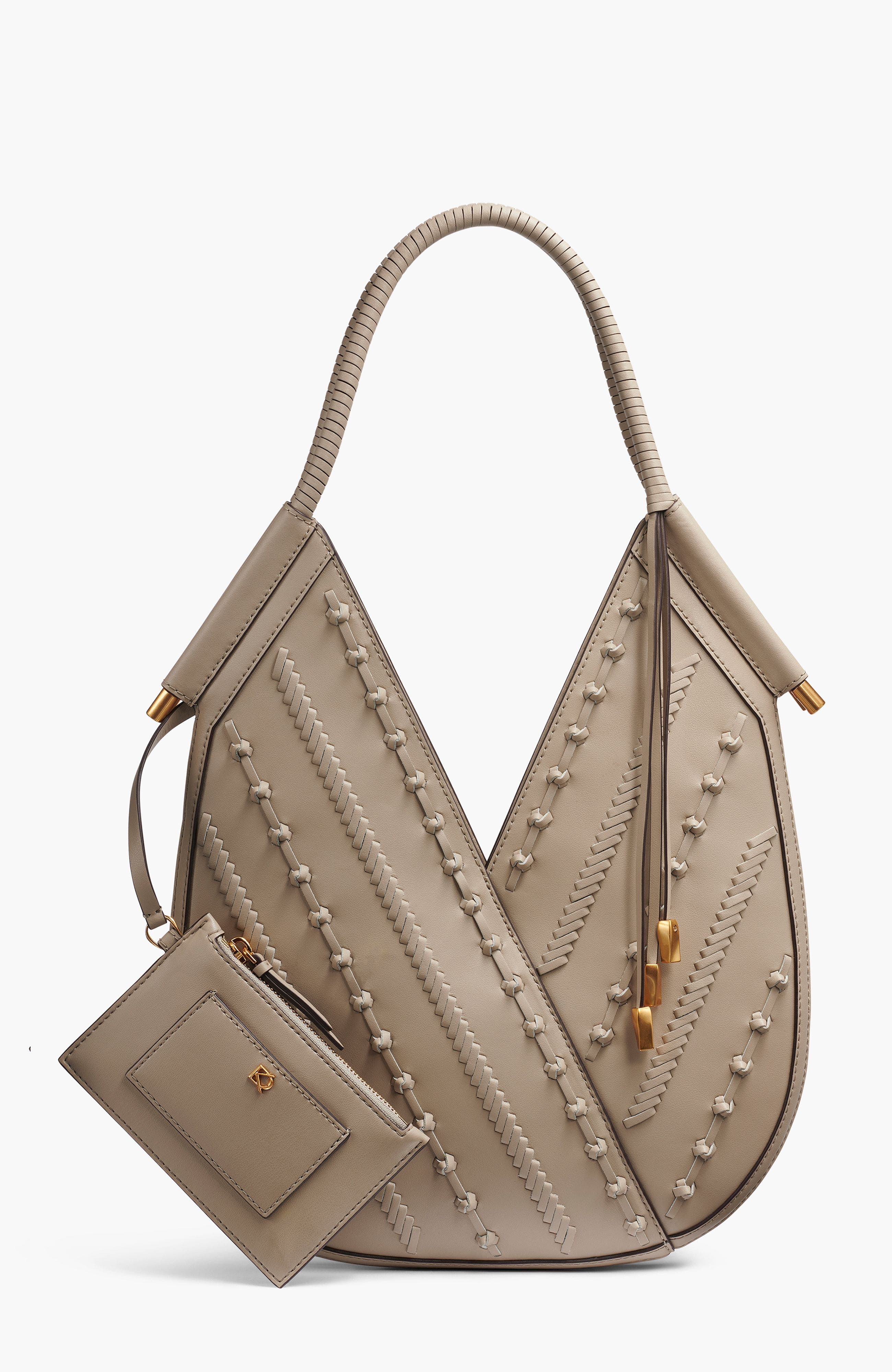 Donna Karan New York Baldwin Knot Mini Shoulder, Main, color, Moth