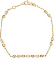 Bony Levy Mykonos 18k Gold Diamond Bar Line Bracelet