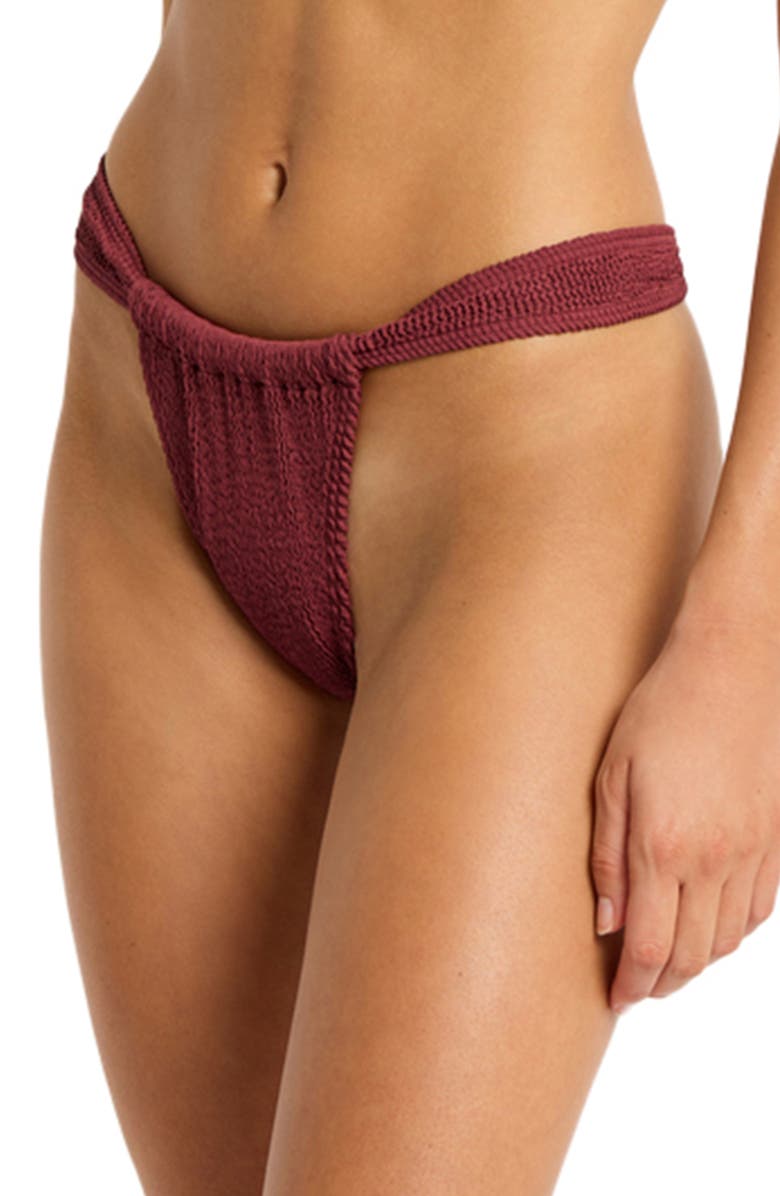 bond-eye Georgia Ruched Bikini Bottoms, Alternate, color, 