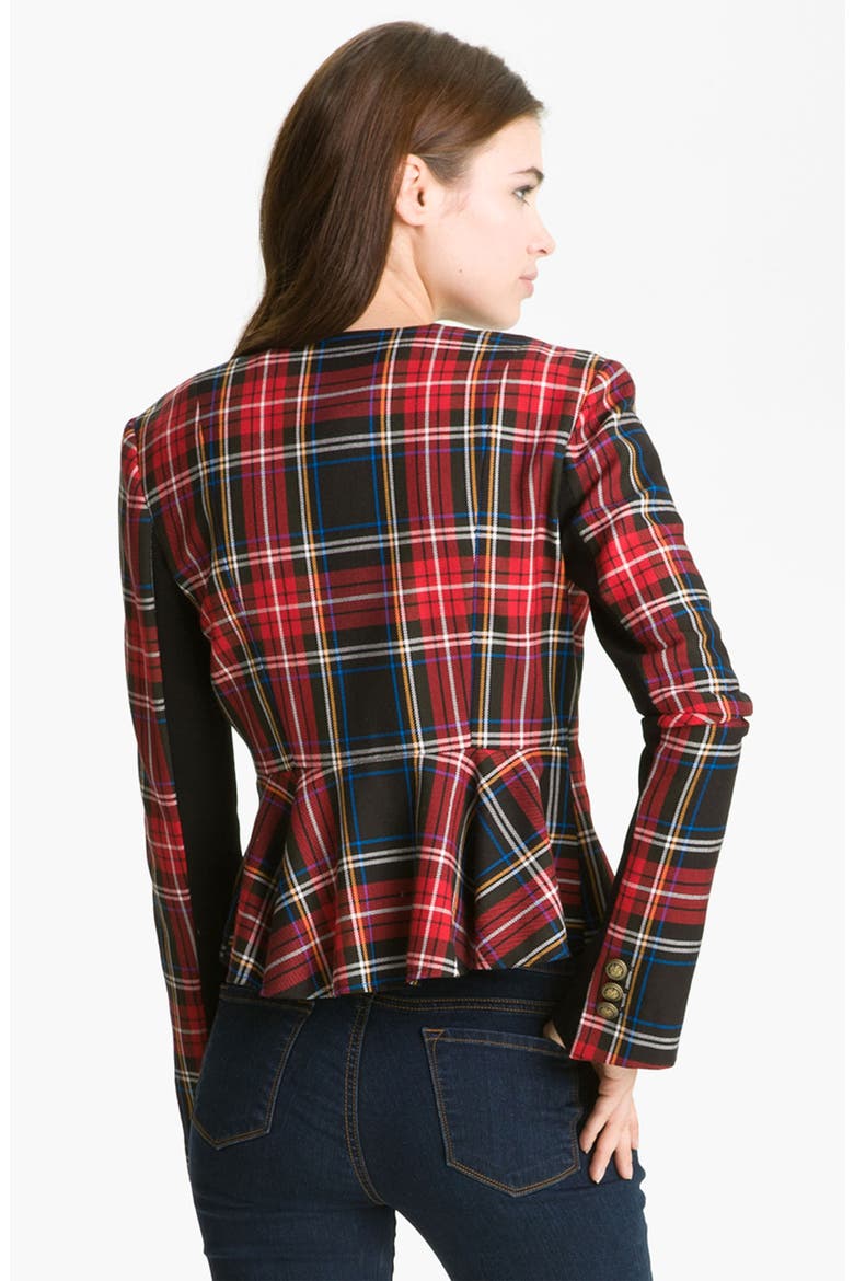 Tartan Blazer, Alternate, color, CRIMSON