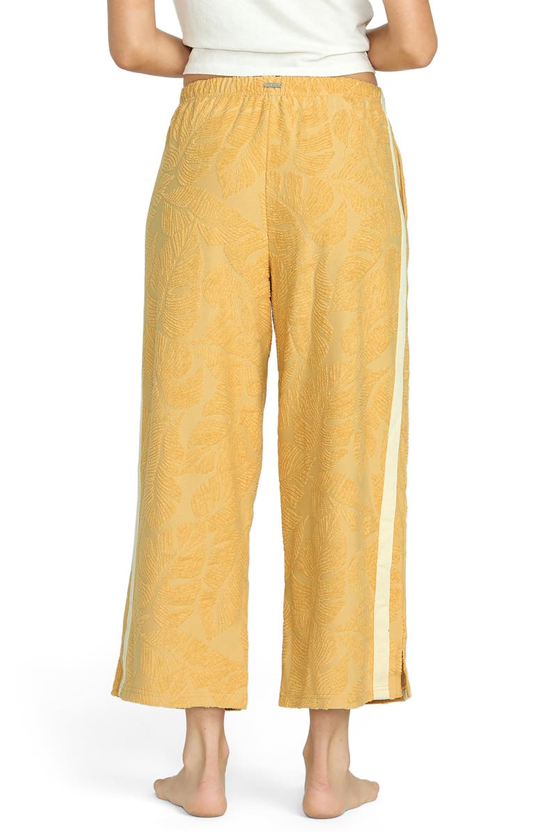Billabong Sun Palm Jacquard Terry Pants, Alternate, color, Gold Coast