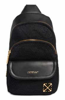 Off-White Mixed Media Sling Bag