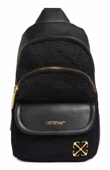 Off-White Mixed Media Sling Bag