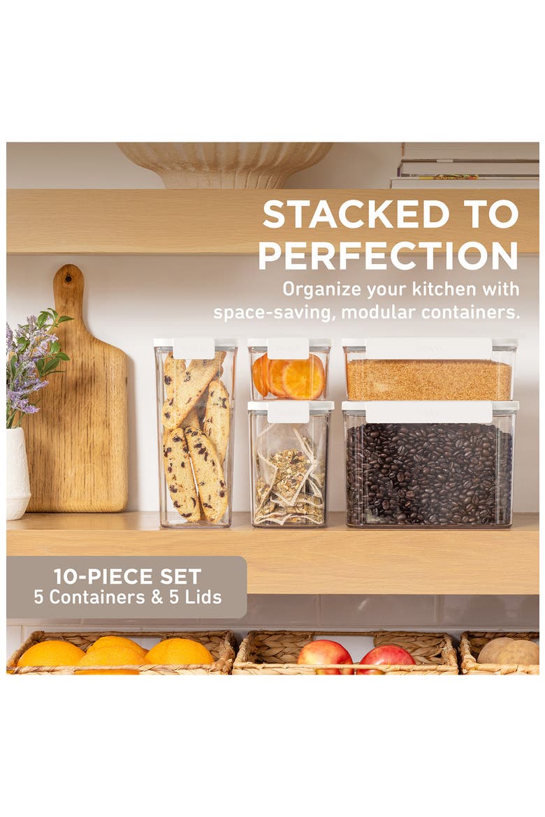 Dry Pantry 4-Piece Food Storage Set, Alternate, color, SNOW
