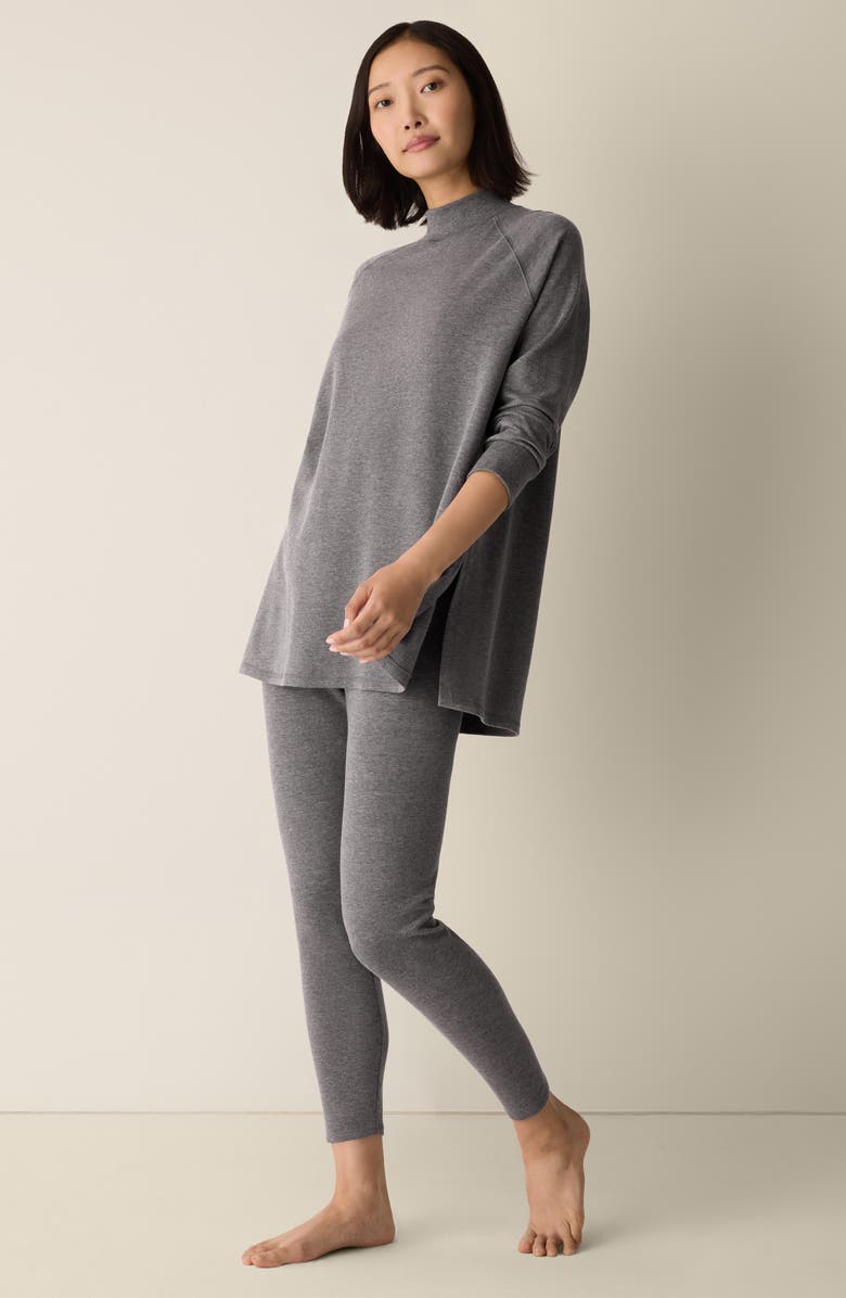 Eileen Fisher High Waist Ankle Leggings, Alternate, color, Ash