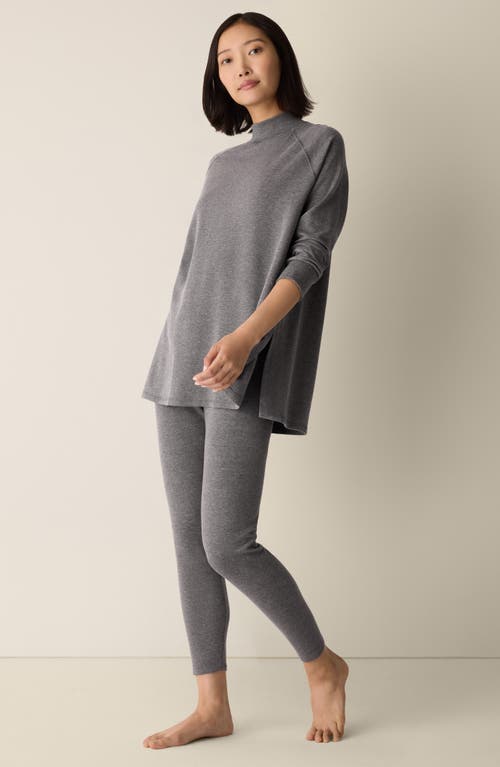 Eileen Fisher High Waist Ankle Leggings In Gray