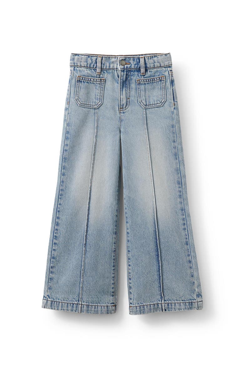 Kid's Pia Pintuck Bootleg Jean, Main, color, Airlie Light Blue