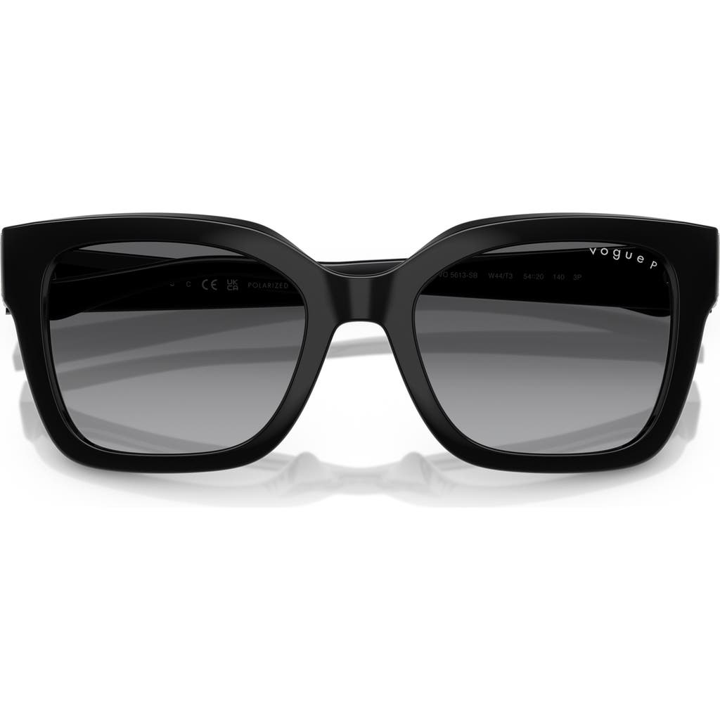 Vogue 54mm Polarized Square Sunglasses In Black Polarized