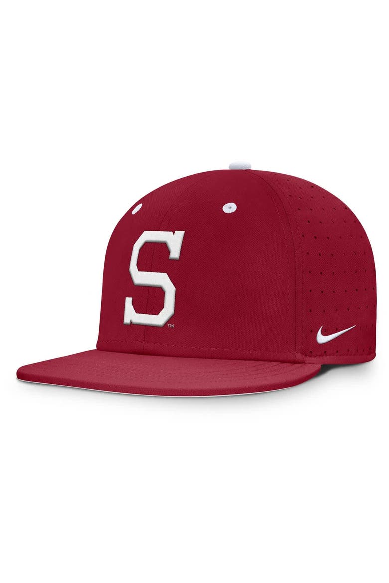 Men's Nike Cardinal Stanford Cardinal On-Field Dugout True Performance Fitted Hat, Alternate, color, Cardinal