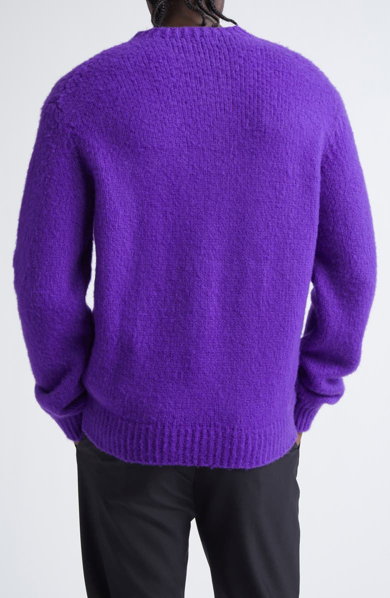 TOM FORD Pure Cashmere Crewneck Sweater, Alternate, color, Gv590 Electric Purple
