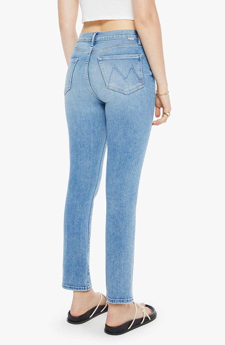 MOTHER Rascal Flood High Waist Ankle Straight Leg Jeans, Alternate, color, 