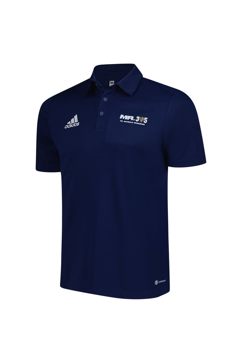 Men's adidas Navy FIU Panthers x Pit Bull Entrada AEROREADY Polo, Alternate, color, Navy
