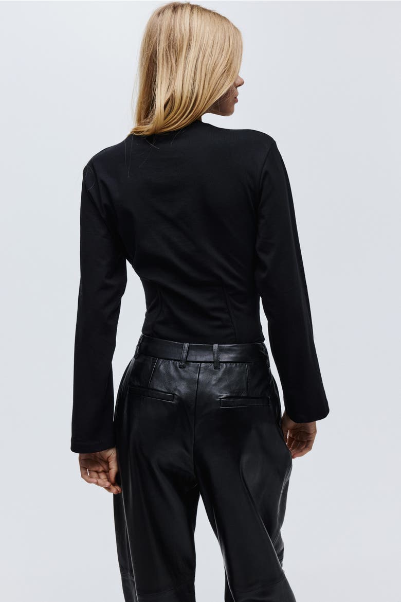 Waisted Body, Alternate, color, Black