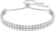 Swarovski Matrix Crystal Double Row Slider Bracelet