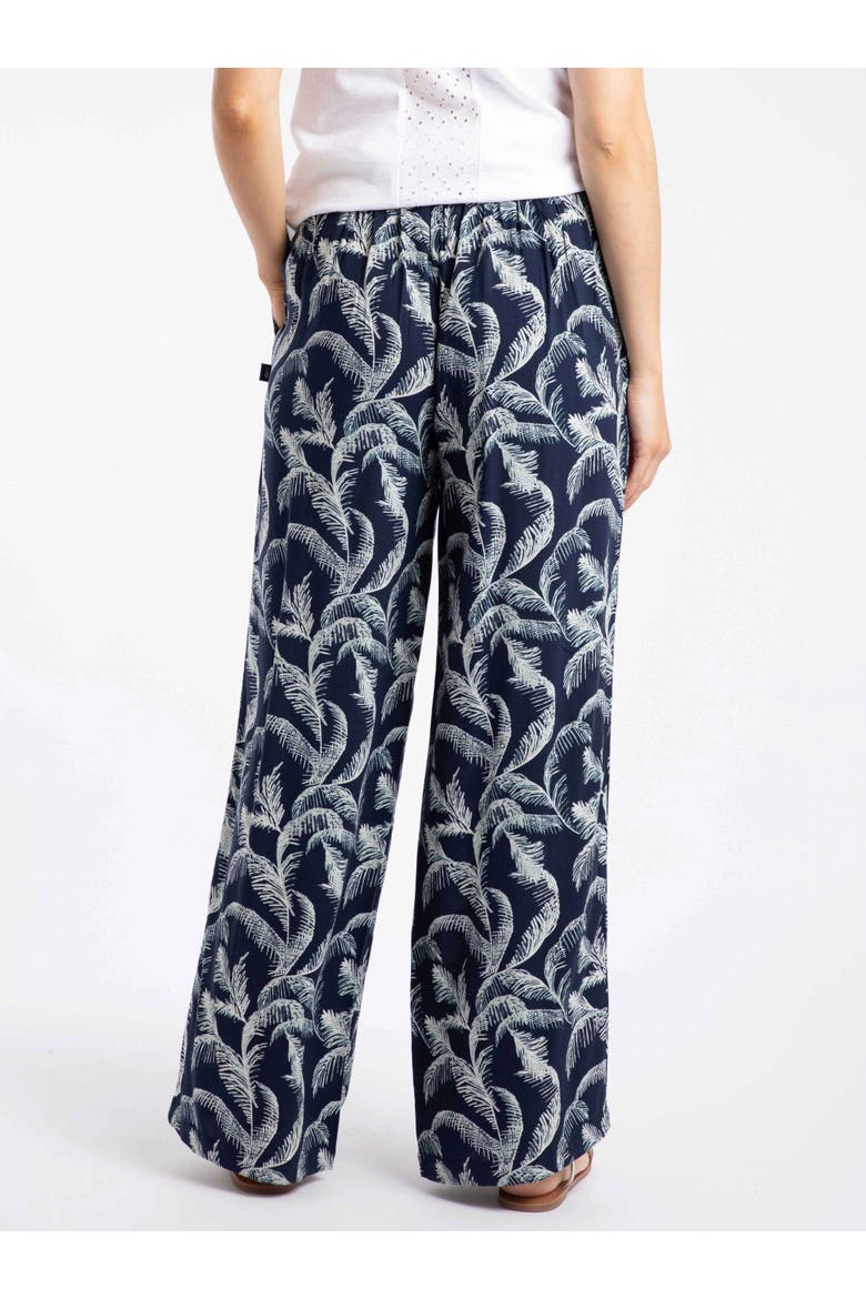 Mounira Printed Wide Leg Trousers, Alternate, color, Ink