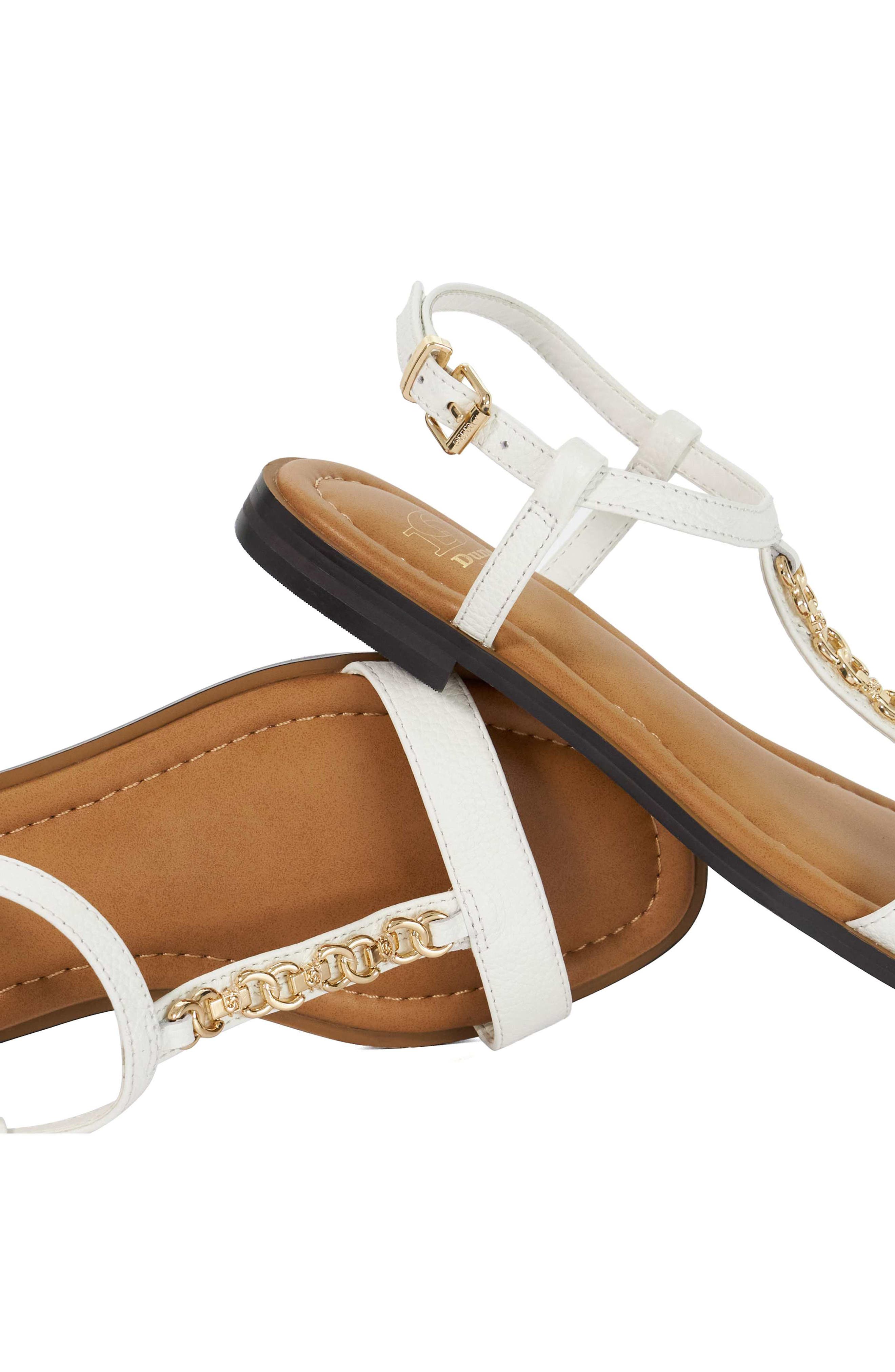Dune London Lollipops Ankle Strap Sandal, Alternate, color, White