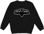 Sweet Wink Bat Patch Halloween Sweatshirt