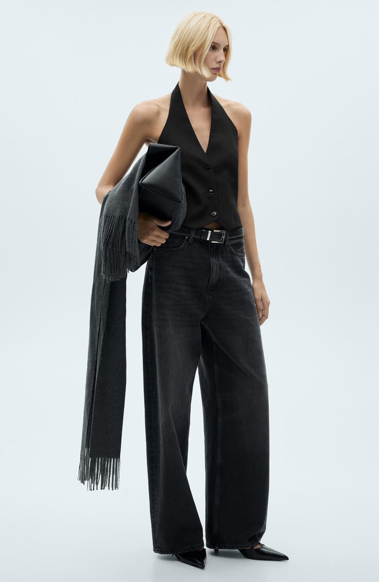 MANGO Halter Suit Vest, Alternate, color, 