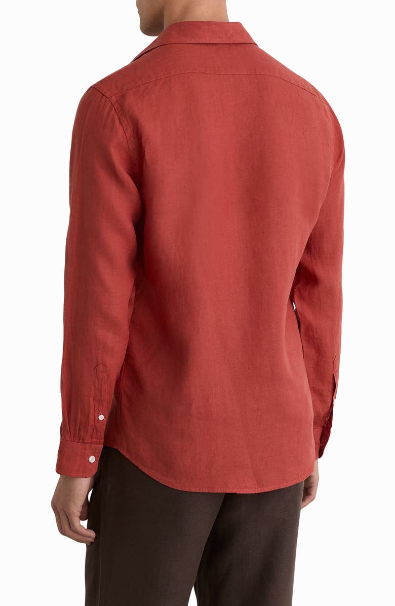 Reiss Ruban Linen Button-Up Shirt, Alternate, color, 