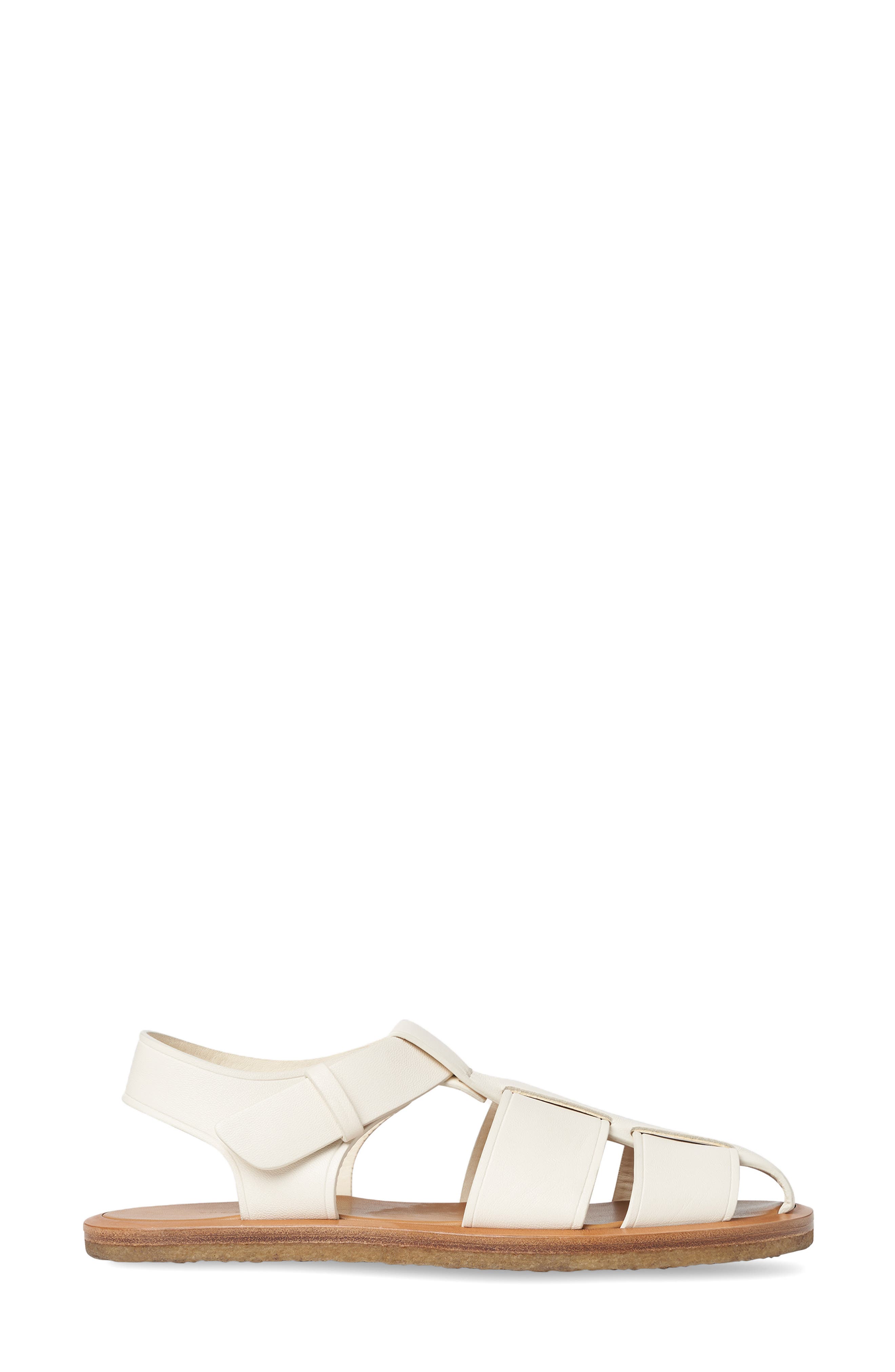 Crepe Sole Fisherman Sandal, Alternate, color, MILK