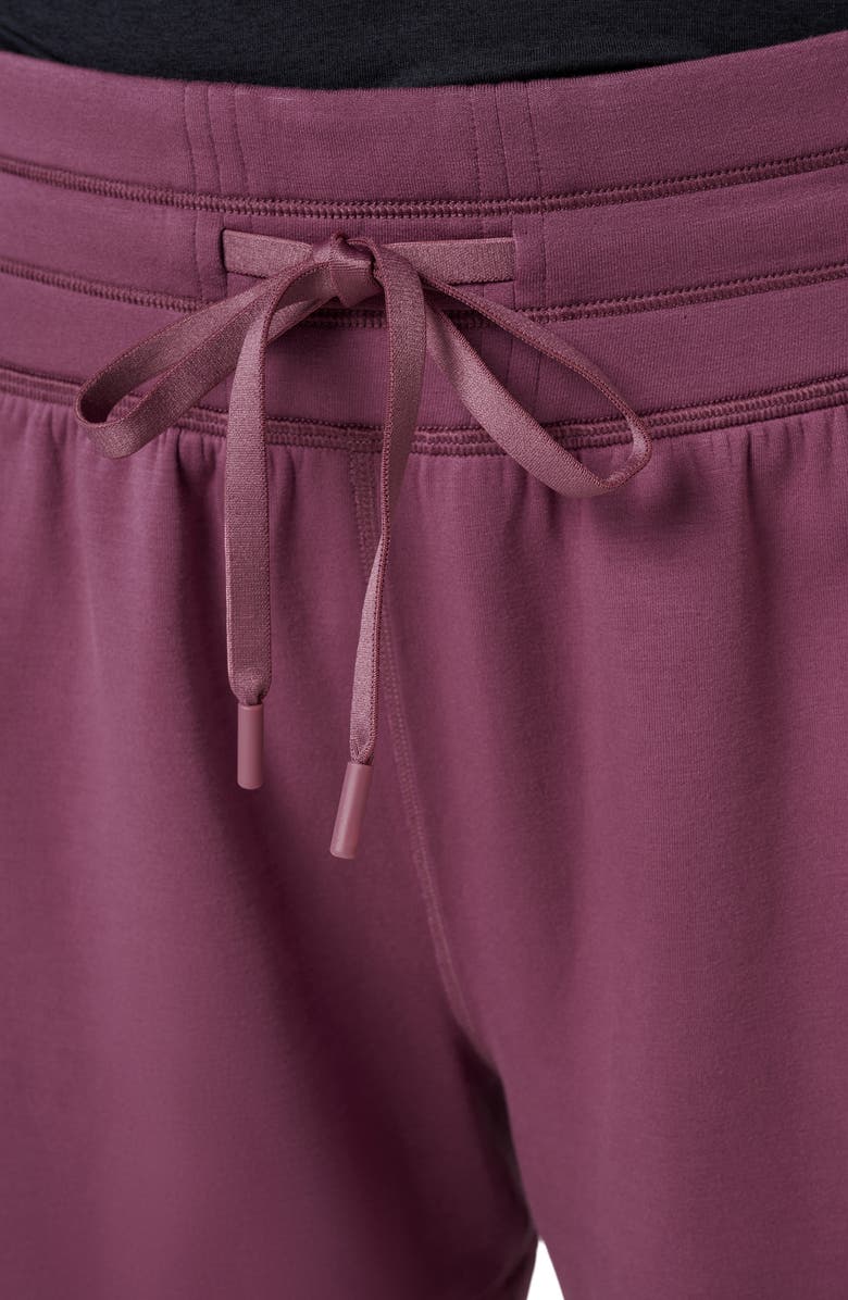 TravisMathew Skyloft Soft Drawstring Shorts, Alternate, color, Damson