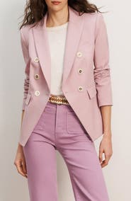 Veronica Beard Miller Textured Stretch Cotton Dickey Jacket