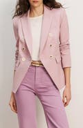 Veronica Beard Miller Textured Stretch Cotton Dickey Jacket