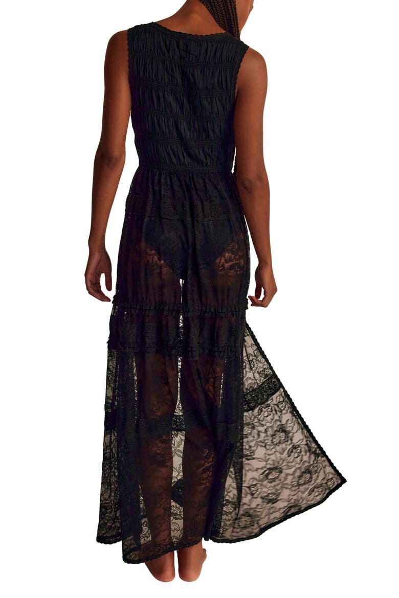 Sweet Saloon Maxi Bodysuit, Alternate, color, BLACK
