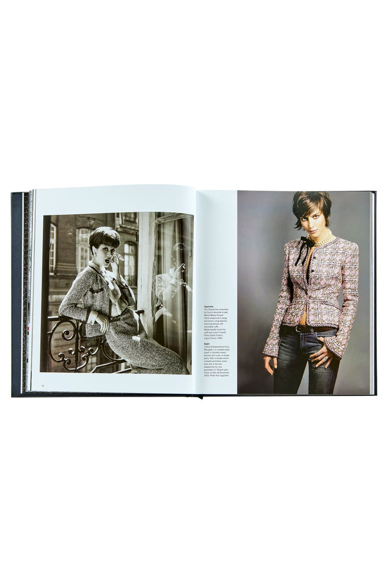 Chanel Collections and Creations Leather Coffee Table Book, Alternate, color, black