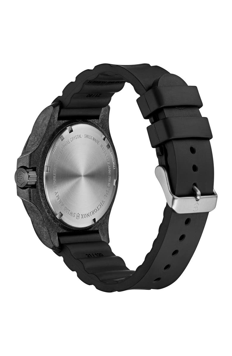 Victorinox Swiss Army<sup>®</sup> Men's I.N.O.X. Rubber Strap Watch, 43mm, Alternate, color, 