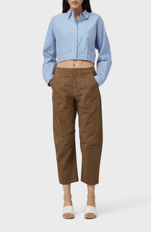 Rag & Bone Leyton Workwear Ankle Pants In Olive Gree