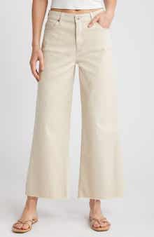 AG Saige Mid Rise Ankle Wide Leg Jeans