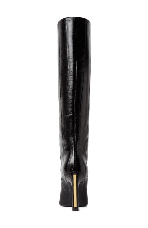 Fendi 95mm Arco Panelled Knee-high Boots In Black