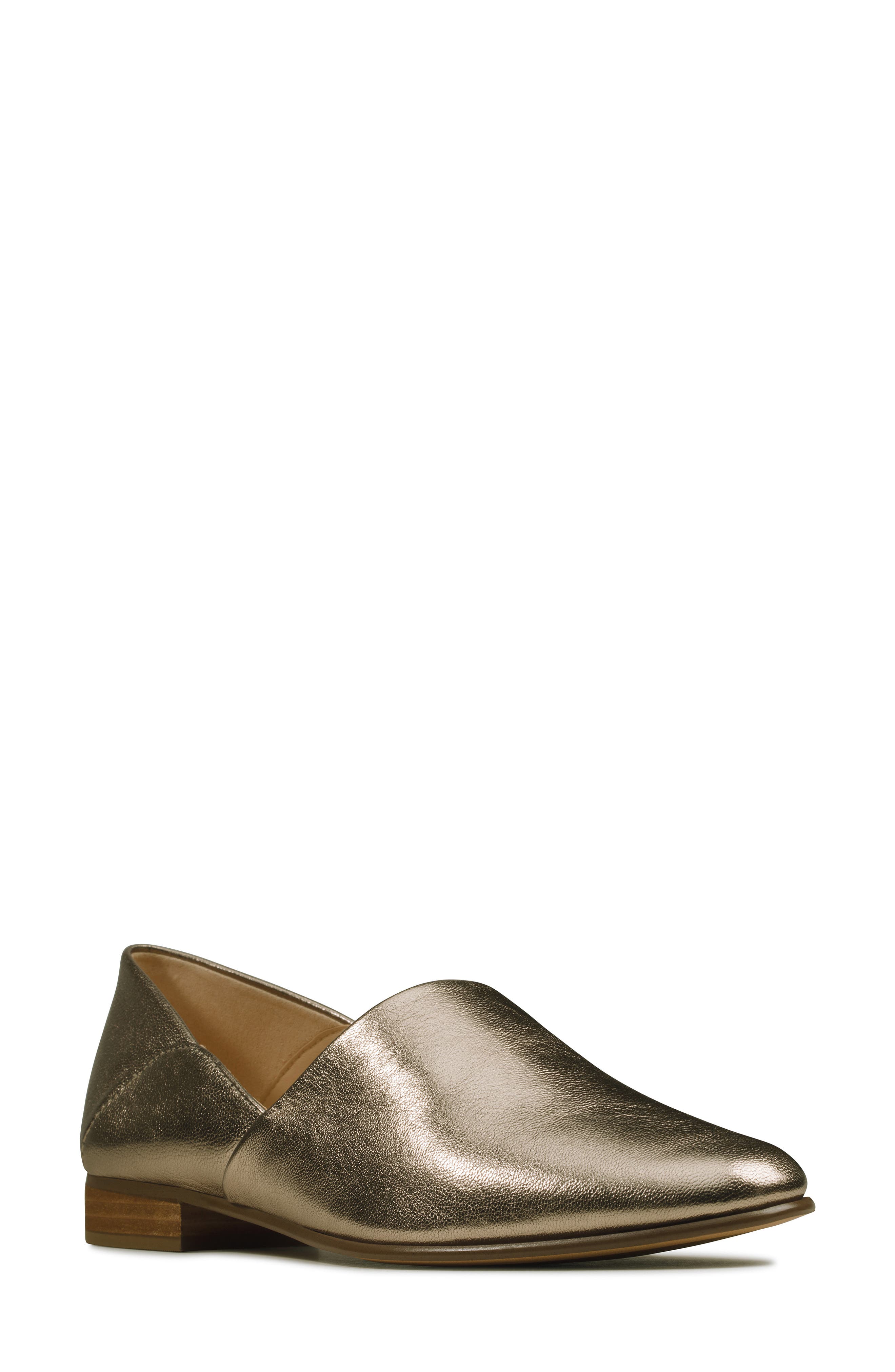 Pure Viola Flat, Main, color, STONE METALLIC LEATHER