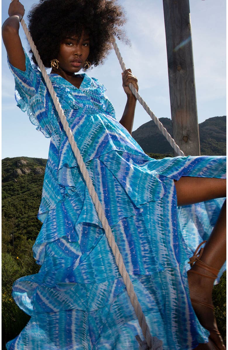 Hale Bob Caroline Chiffon Dress, Alternate, color,