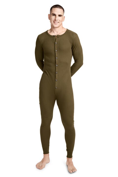 Men's Waffle Union Suit