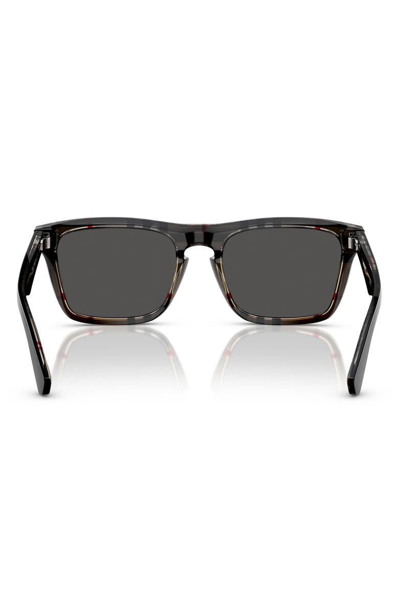 Burberry 57mm Square Sunglasses, Alternate, color, Dark Grey