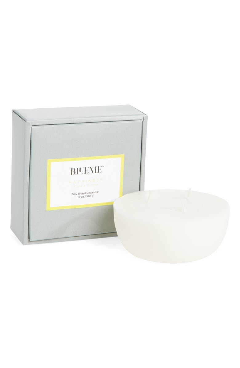 Blueme Happiness Medium Candle Wax Refill, Main, color, Happiness