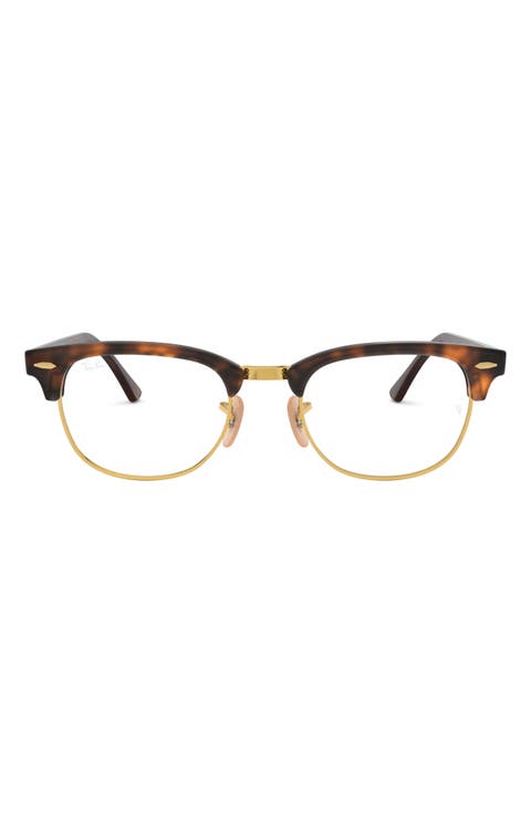 53mm Square Clubmaster Optical Glasses